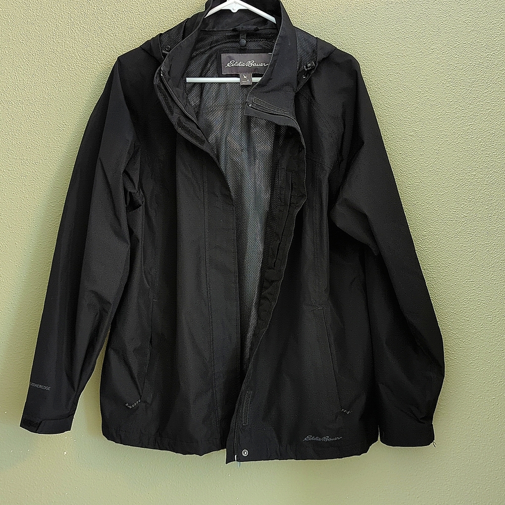 Eddie Bauer Black Raincoat